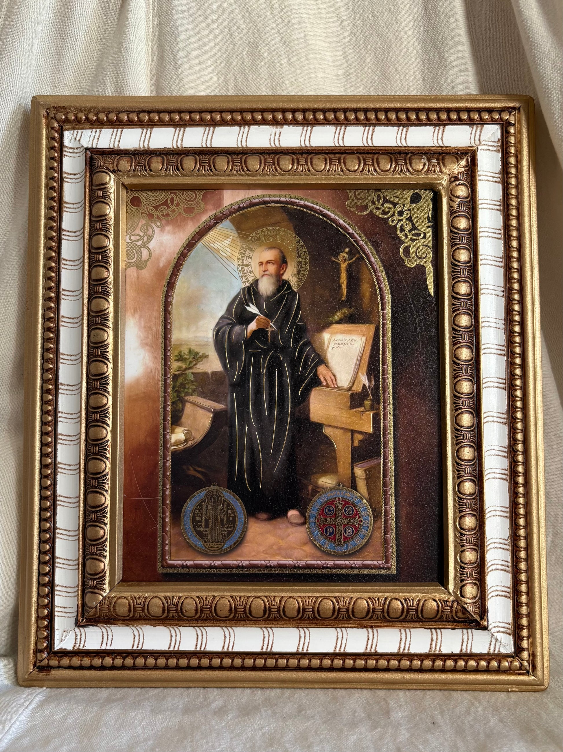 Saint Benedict Framed Print | 14.5” x 12.5” |