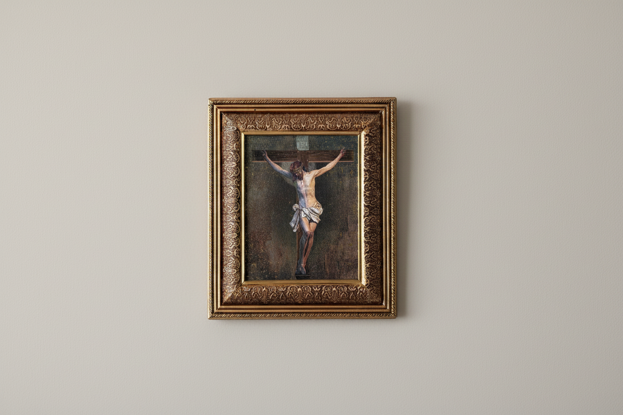 Crucifixion of Christ Wall Frame – 12 x 14.5 in