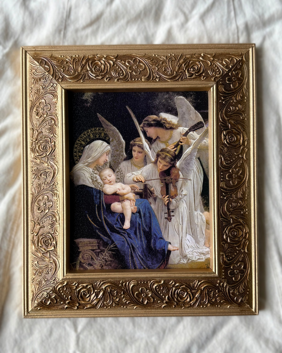 Song of the Angels Framed Art | 12 x 14.5 in | Catholic Wall Decor