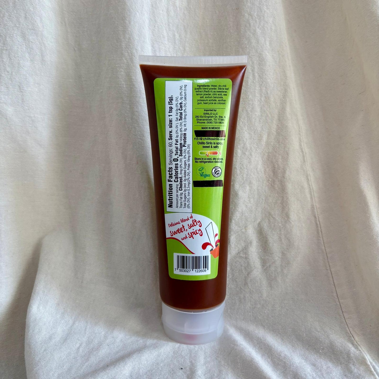 3 Tube Pack Chilito Sirilo Stevia 10.8 oz