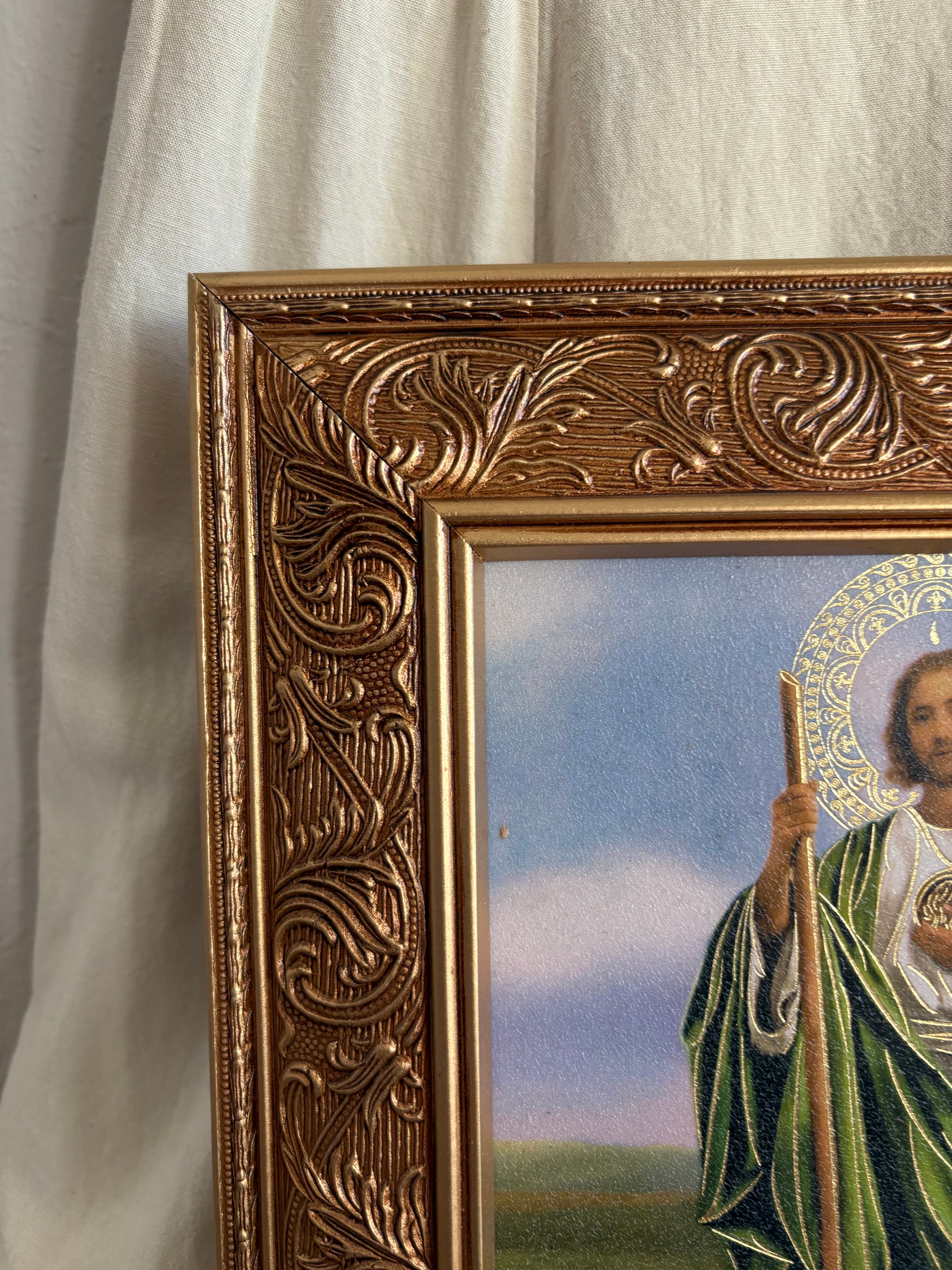 Saint Jude Framed Catholic Art | 14.5” x 12.5” |