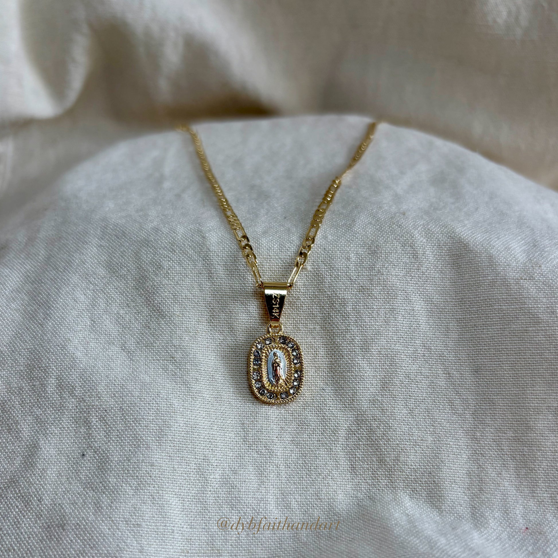 Our Lady of Guadalupe Gold-Tone Necklace