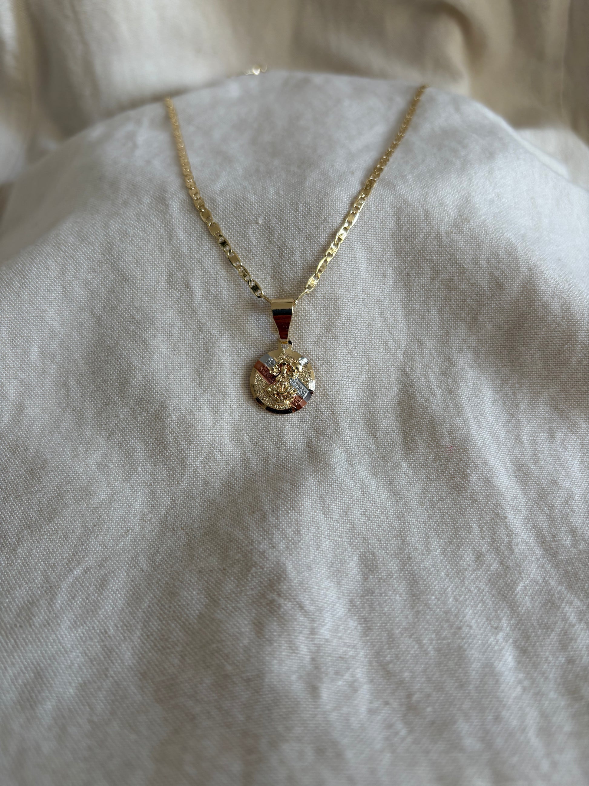 Our Lady of San Juan Gold-Tone Necklace